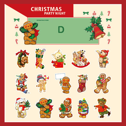 Christmas Party Night Stickers 30pcs