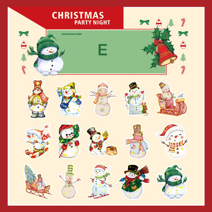 Christmas Party Night Stickers 30pcs