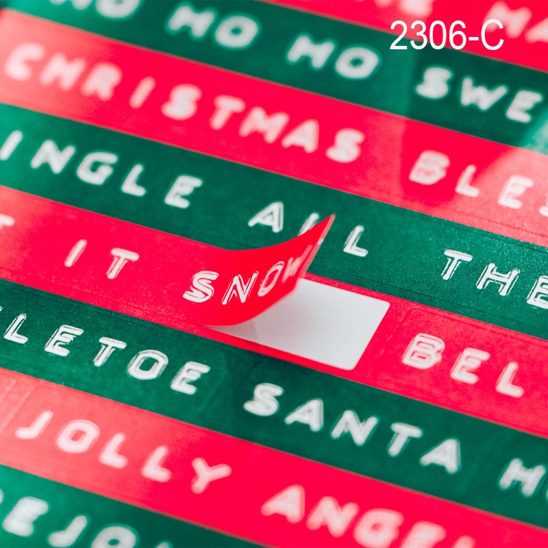 Christmas Phrase Stickers 8pcs