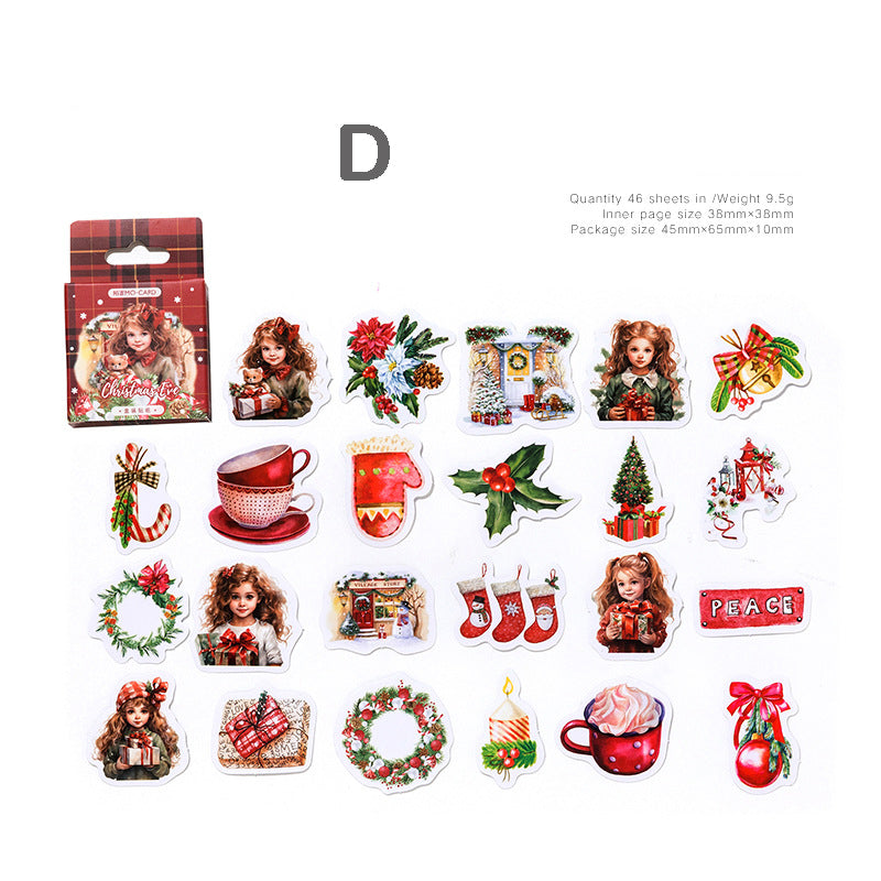 Christmas Small Stickers Box 46pcs