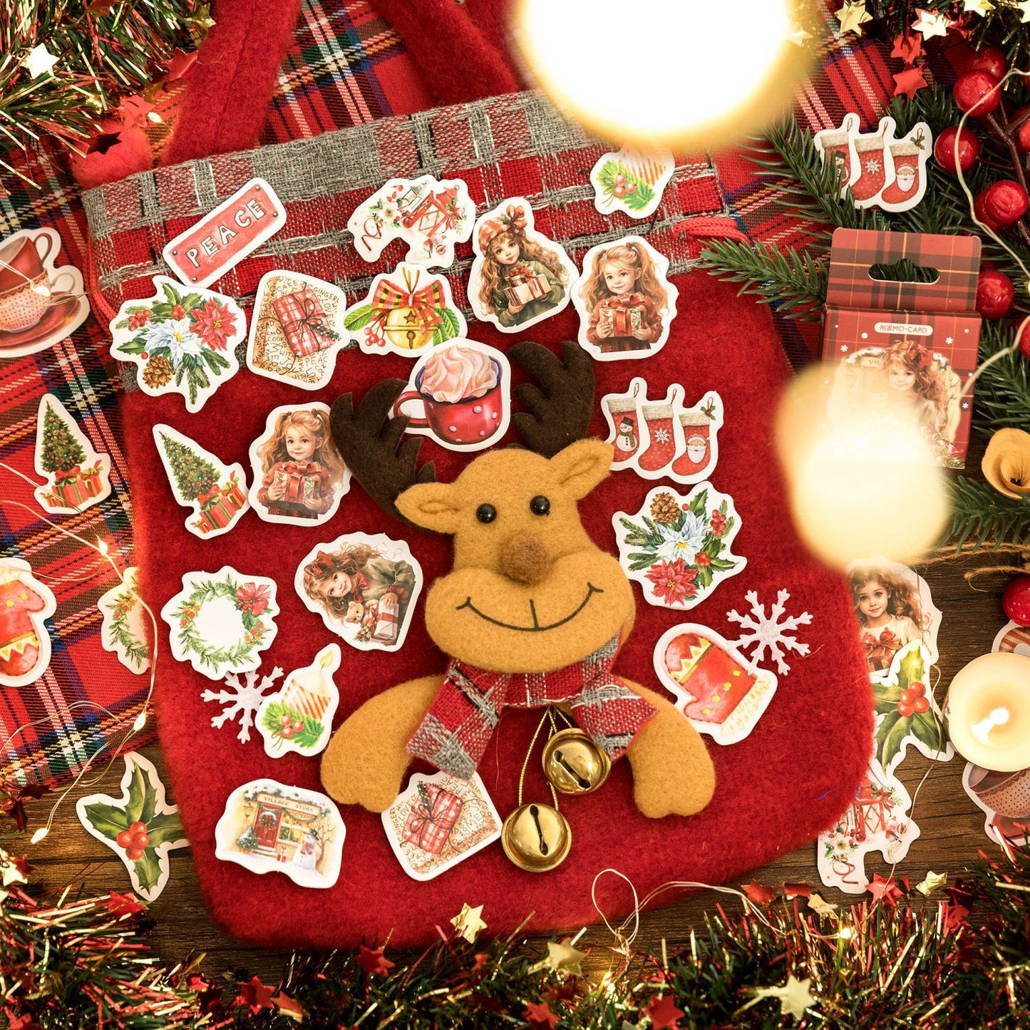 Christmas Small Stickers Box 46pcs