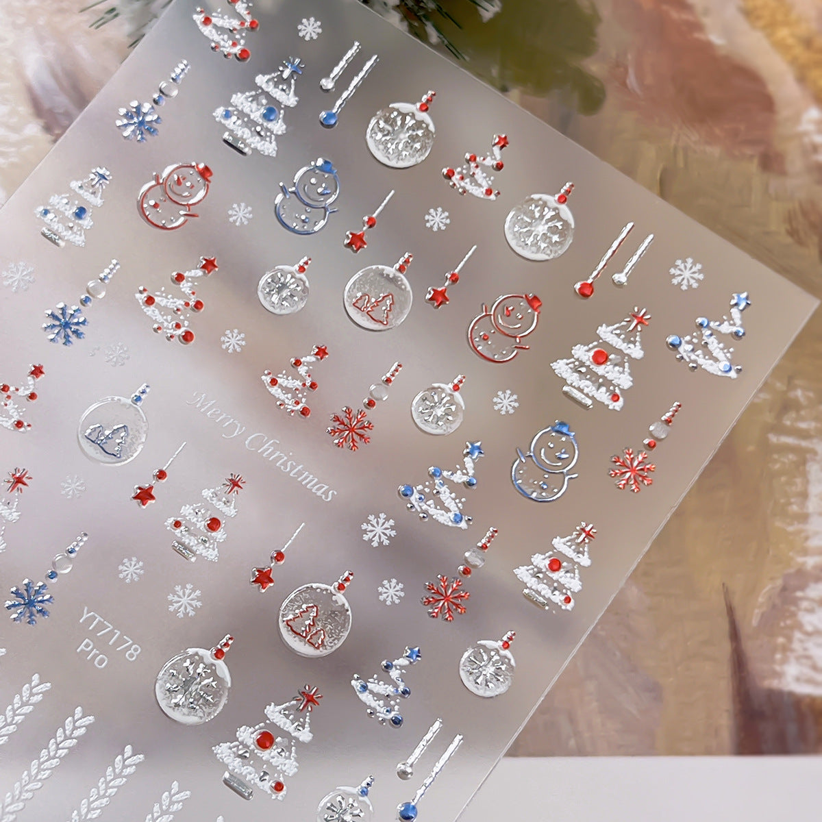 Christmas Snowball Mini Stickers