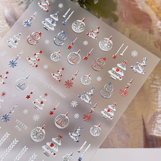 Christmas Snowball Mini Stickers