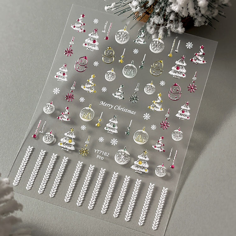 Christmas Snowball Mini Stickers