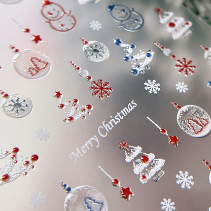 Christmas Snowball Mini Stickers