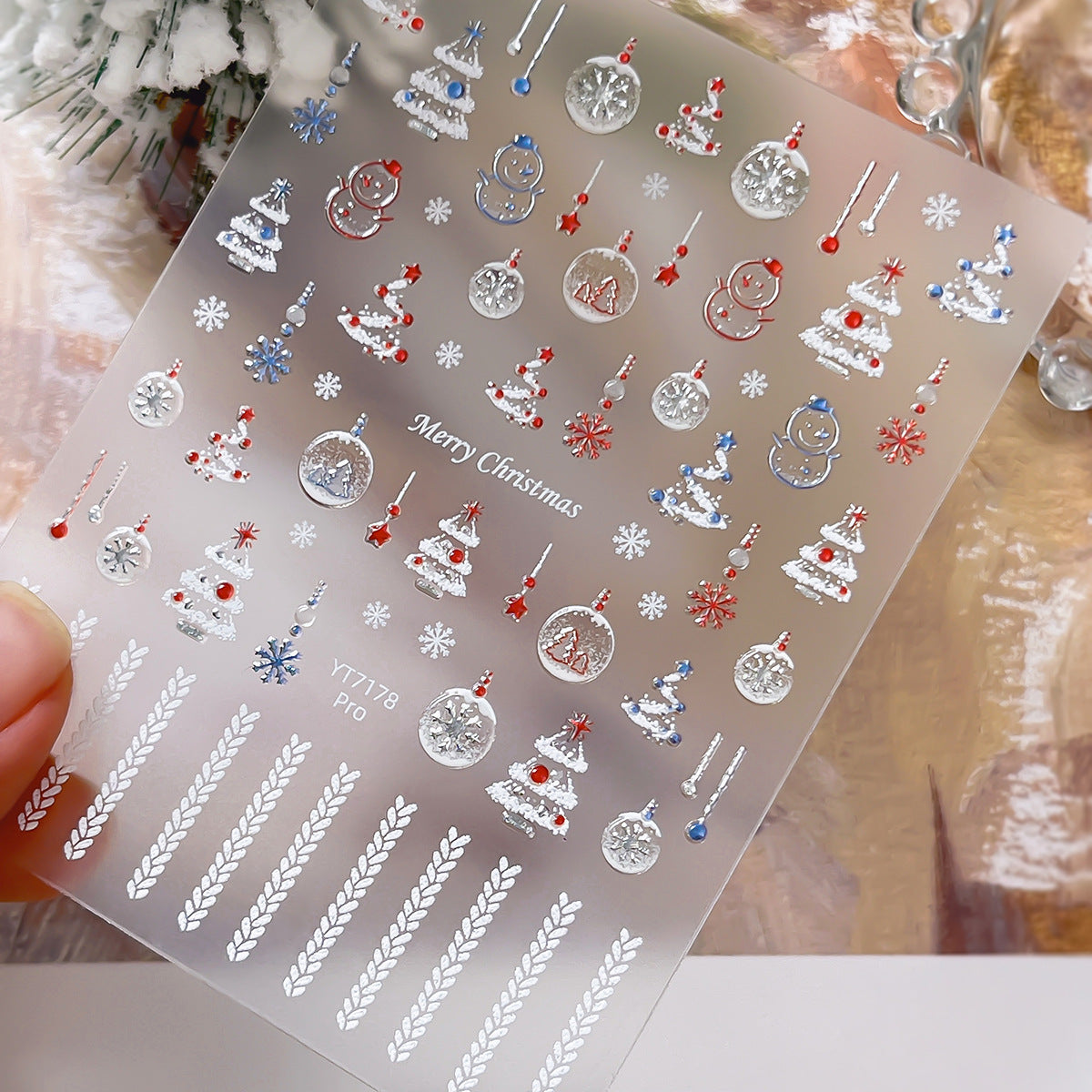 Christmas Snowball Mini Stickers