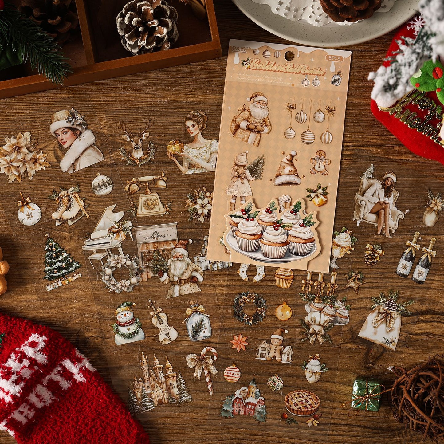 Christmas Sticker 6pcs