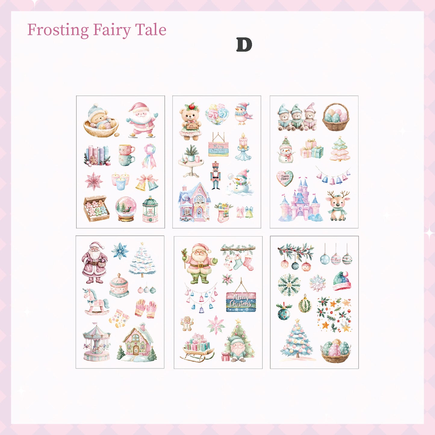 Christmas Sticker 6pcs