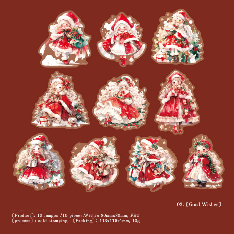 Christmas Surprise Stickers 10pcs