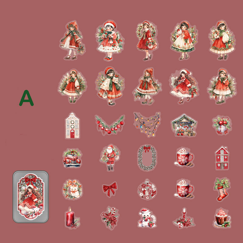 Christmas Treasure Box Stickers 60pcs