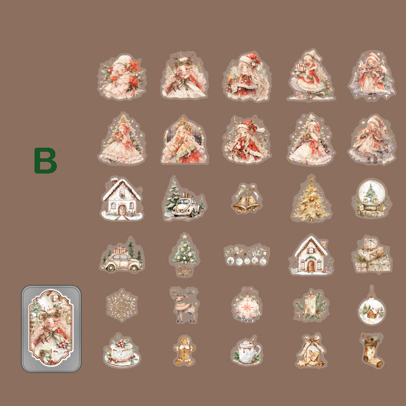 Christmas Treasure Box Stickers 60pcs