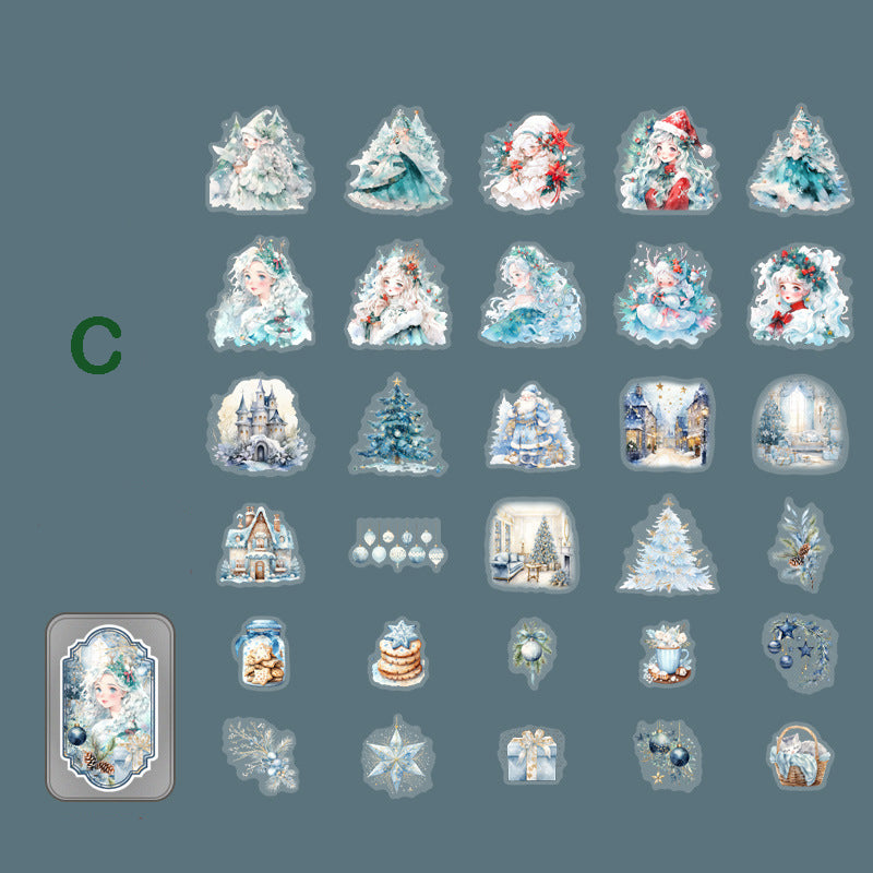 Christmas Treasure Box Stickers 60pcs