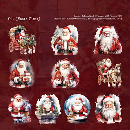 Christmas Wonderful Night Stickers 30pcs