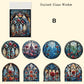Church Window Stickers 16pcs