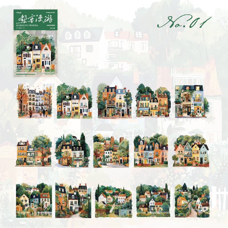 City Roaming Stickers 30pcs