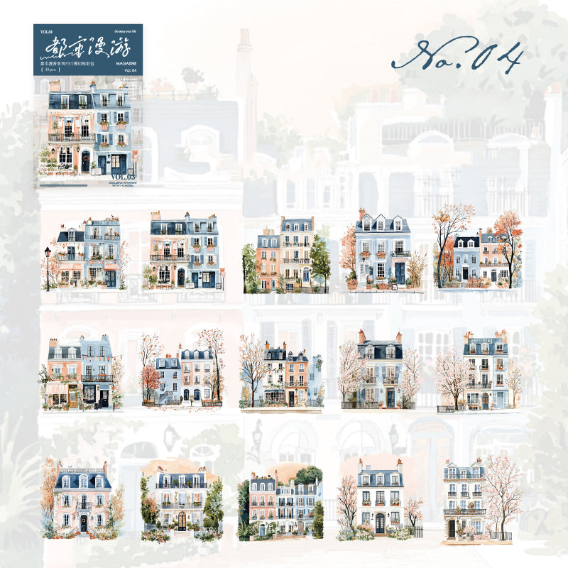 City Roaming Stickers 30pcs