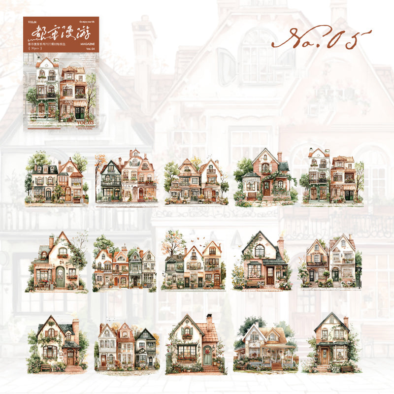 City Roaming Stickers 30pcs