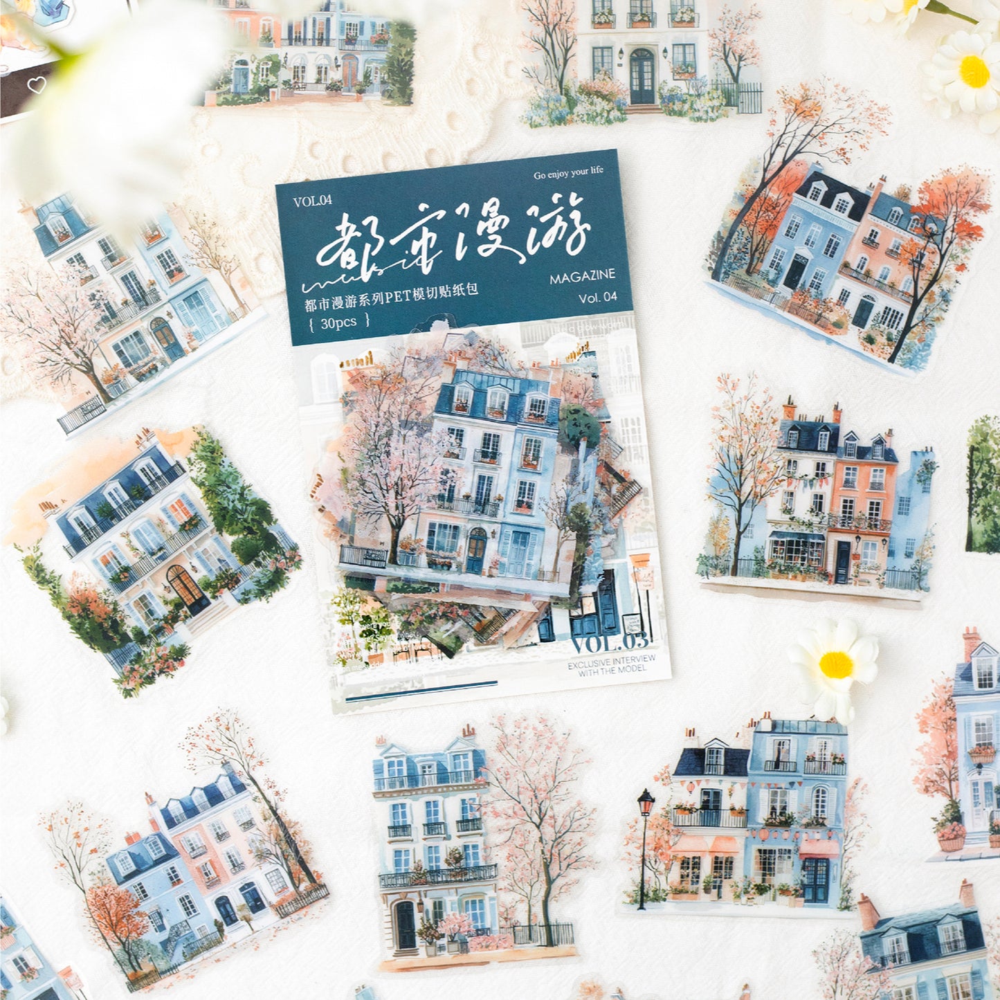 City Roaming Stickers 30pcs