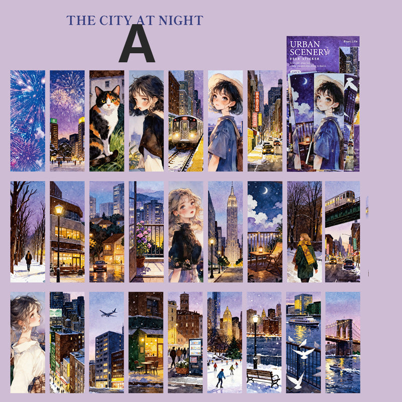 City Romance Sticker 25pcs