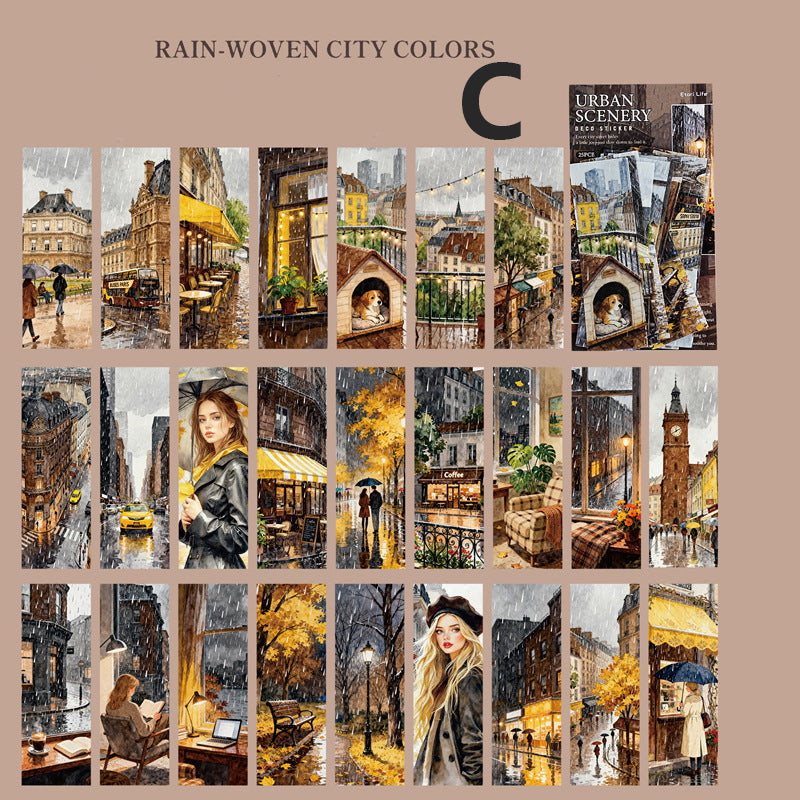 City Romance Sticker 25pcs