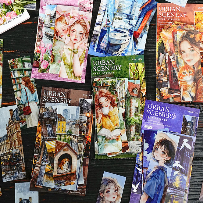 City Romance Sticker 25pcs