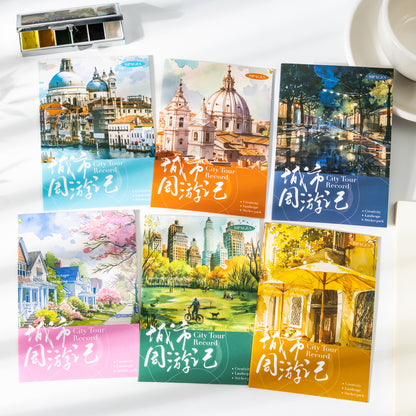 City Tour Record Sticker 10pcs