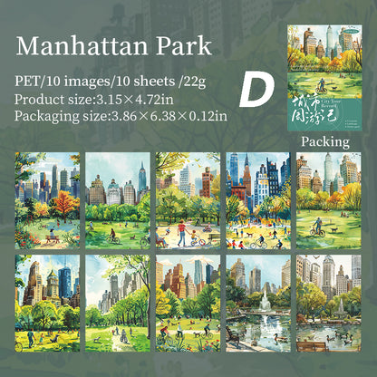 City Tour Record Sticker 10pcs