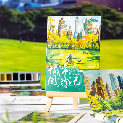 City Tour Record Sticker 10pcs