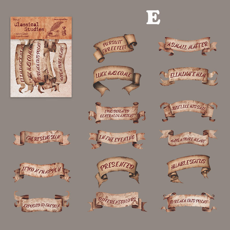 Classical Learning Sticker 30pcs