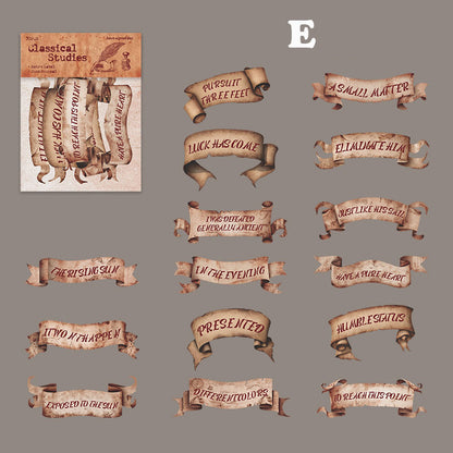 Classical Learning Sticker 30pcs