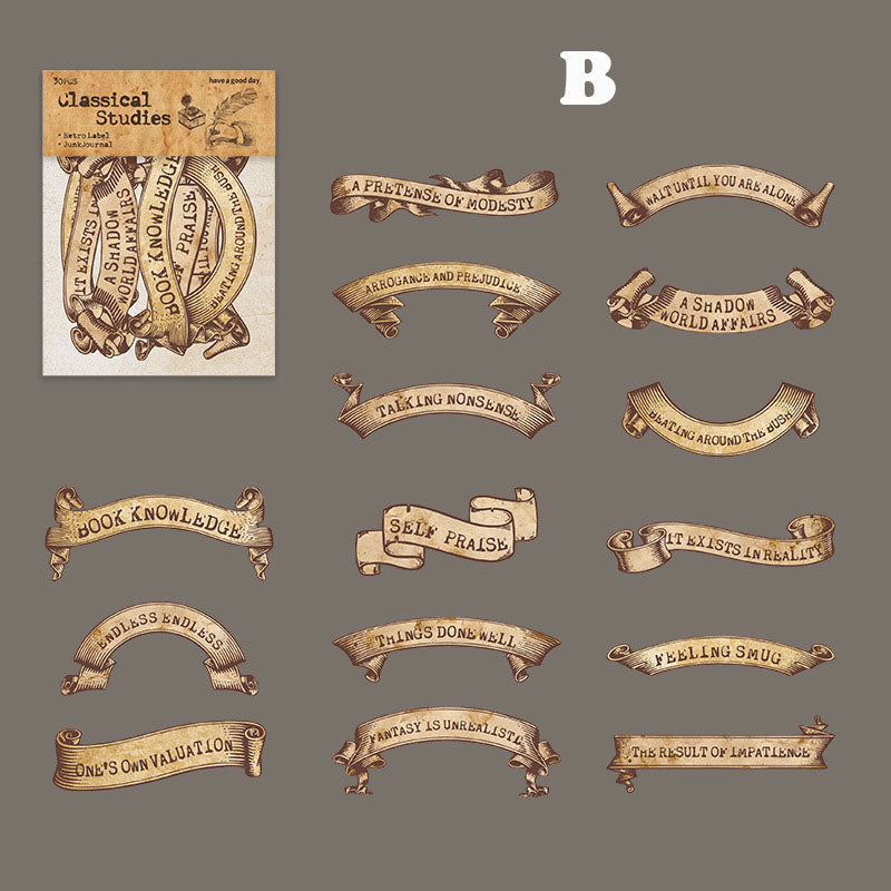 Classical Learning Sticker 30pcs