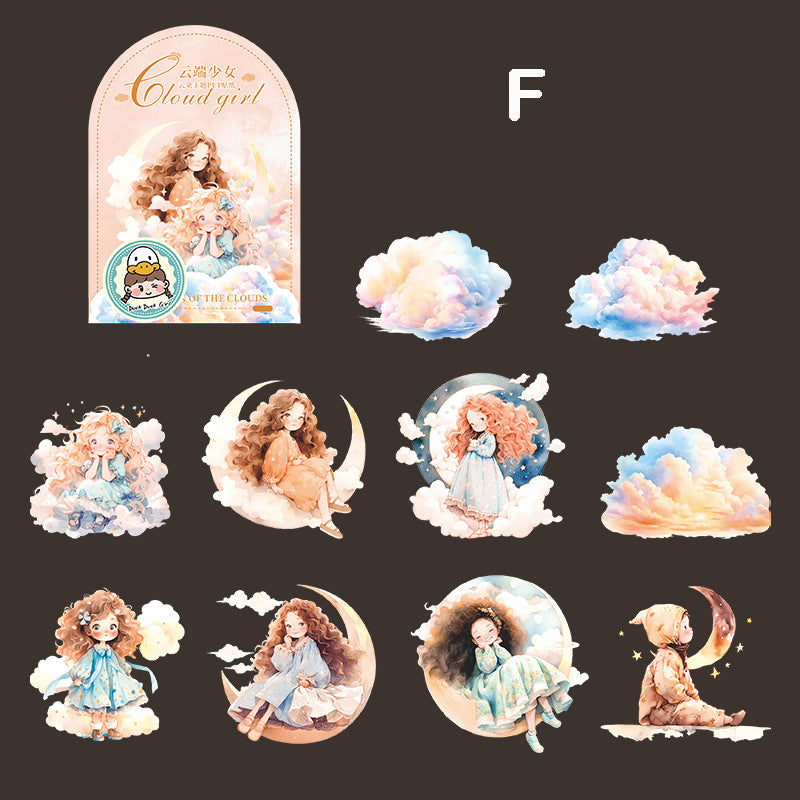 Cloud Girl Sticker 20pcs