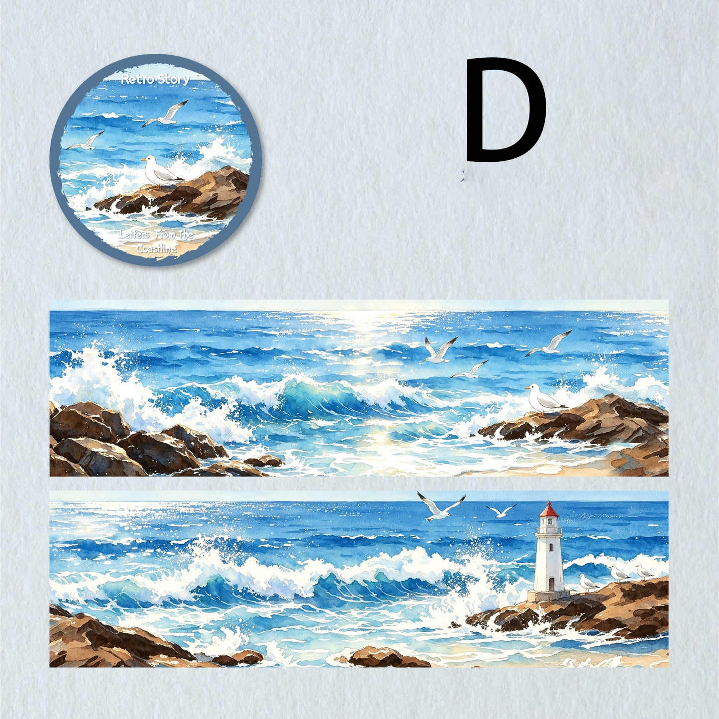 Coastline Letter Tape