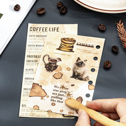 Coffee Cat Life-Rub On Sticker