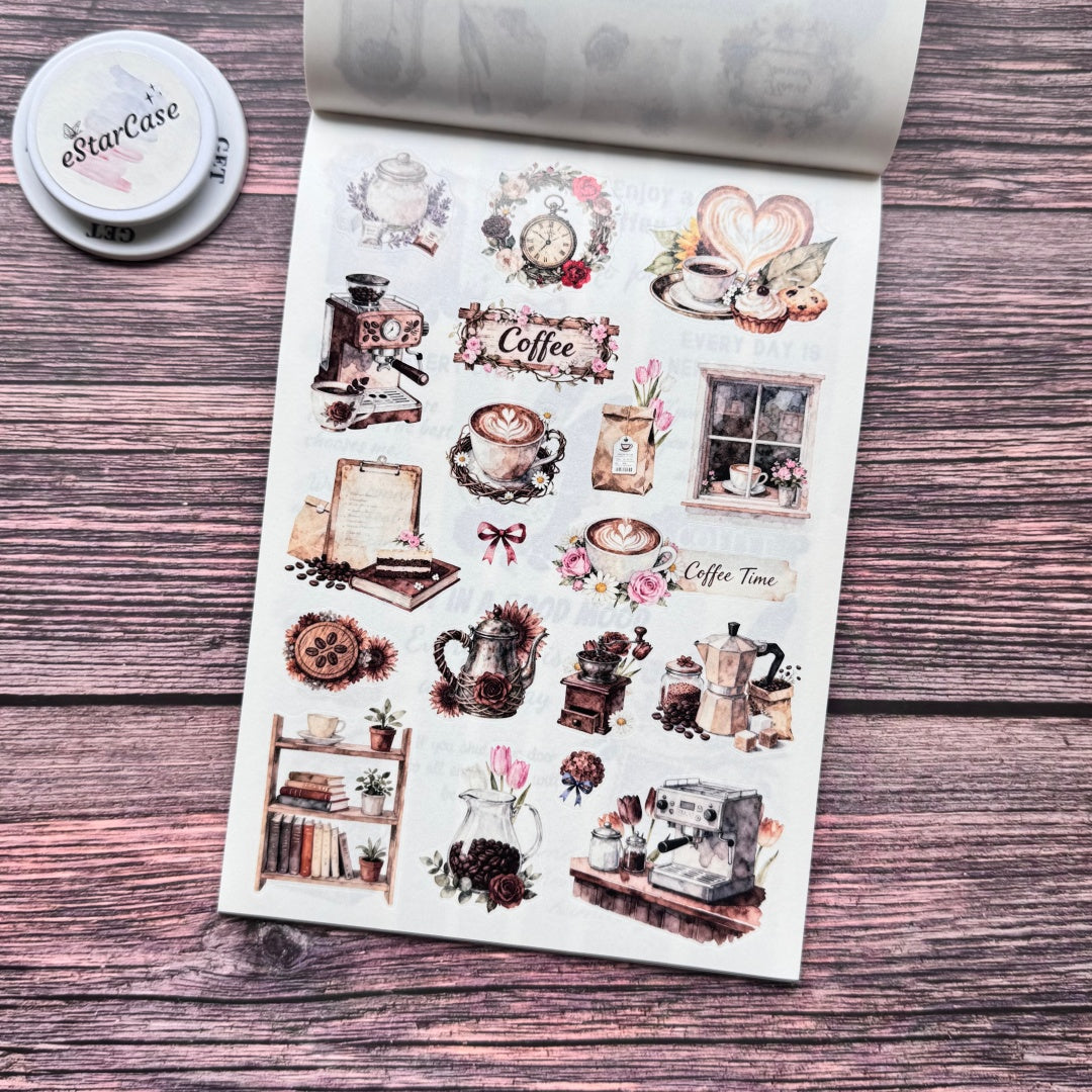 Coffee Daily Sticker Book