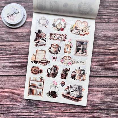 Coffee Daily Sticker Book