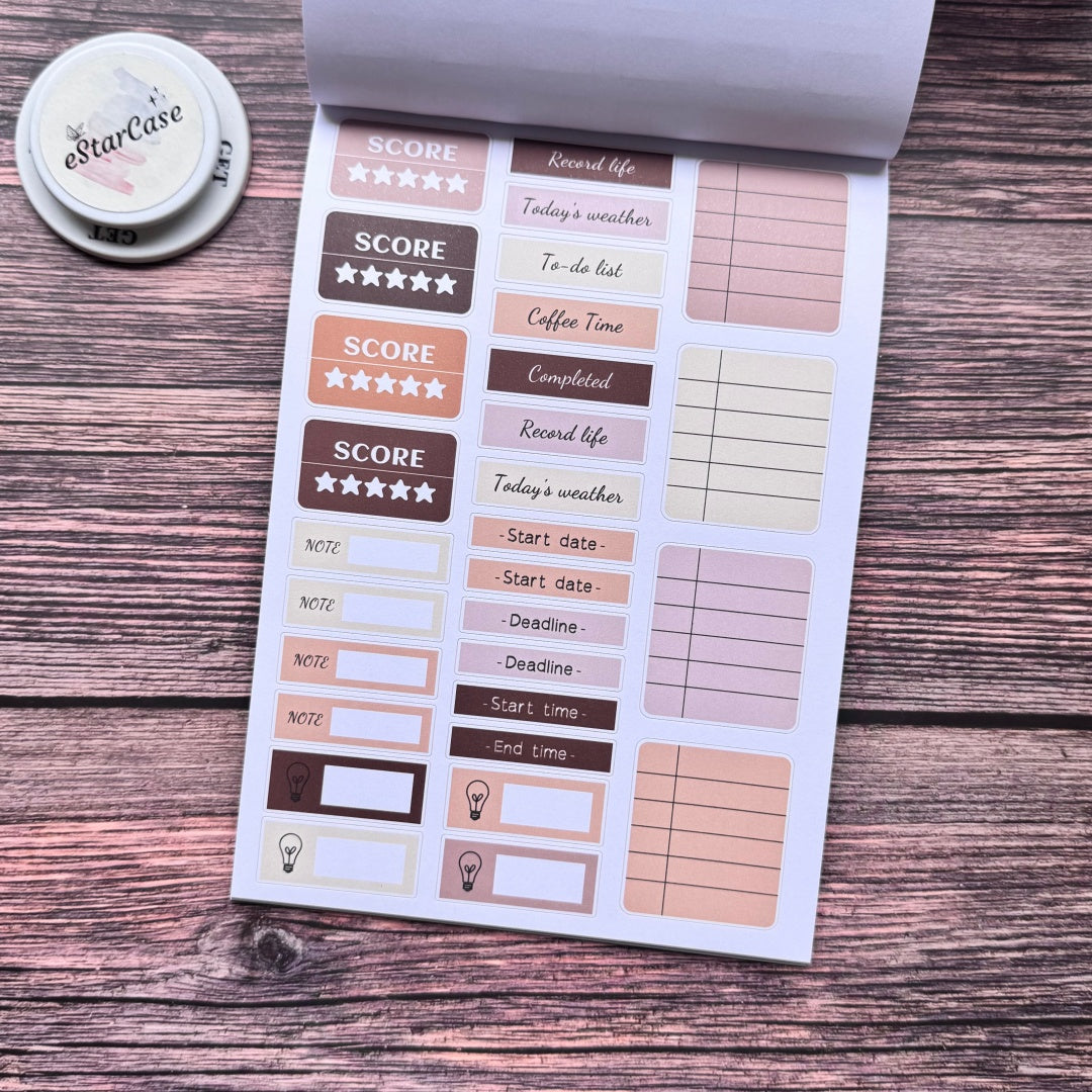 Coffee Daily Sticker Book