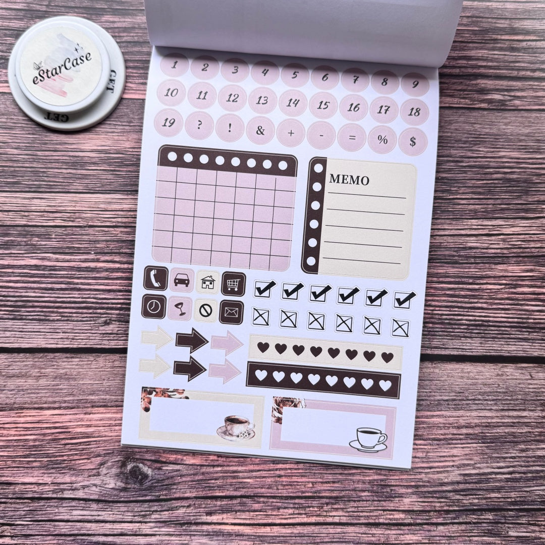 Coffee Daily Sticker Book