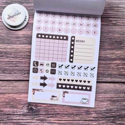 Coffee Daily Sticker Book