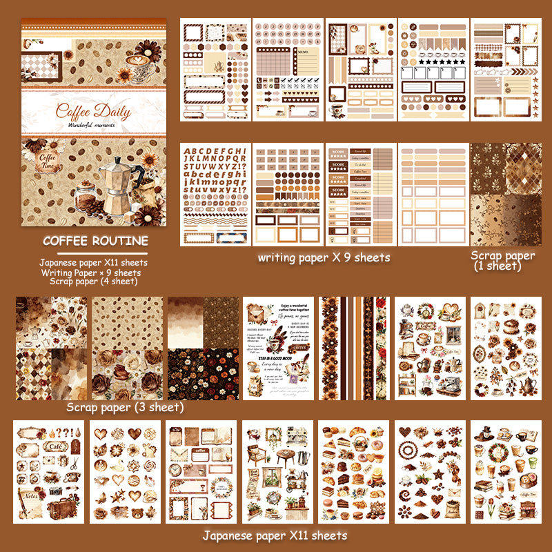 Coffee Daily Sticker Book