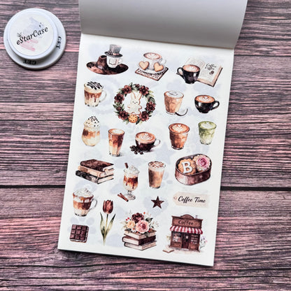 Coffee Daily Sticker Book