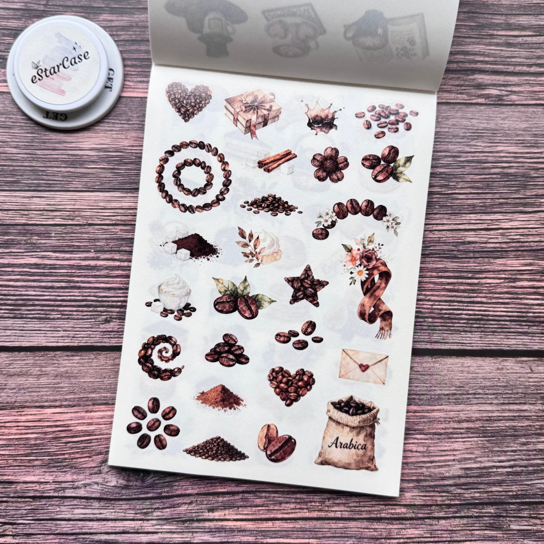 Coffee Daily Sticker Book