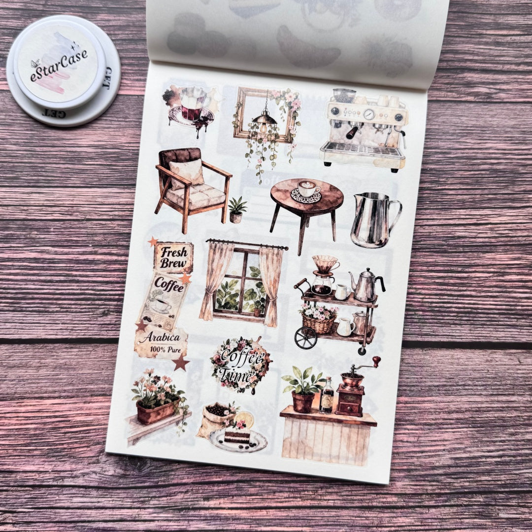 Coffee Daily Sticker Book