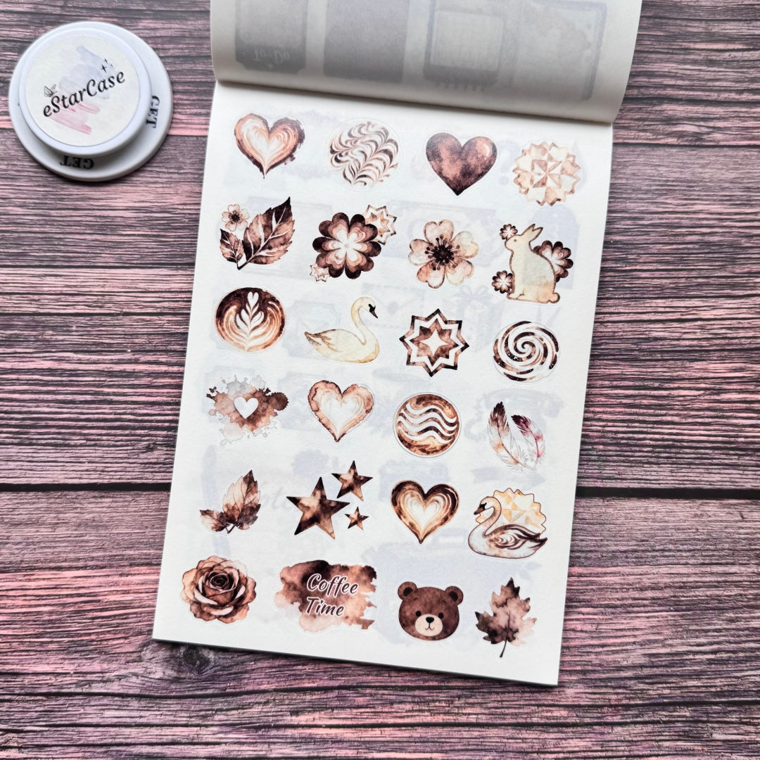 Coffee Daily Sticker Book