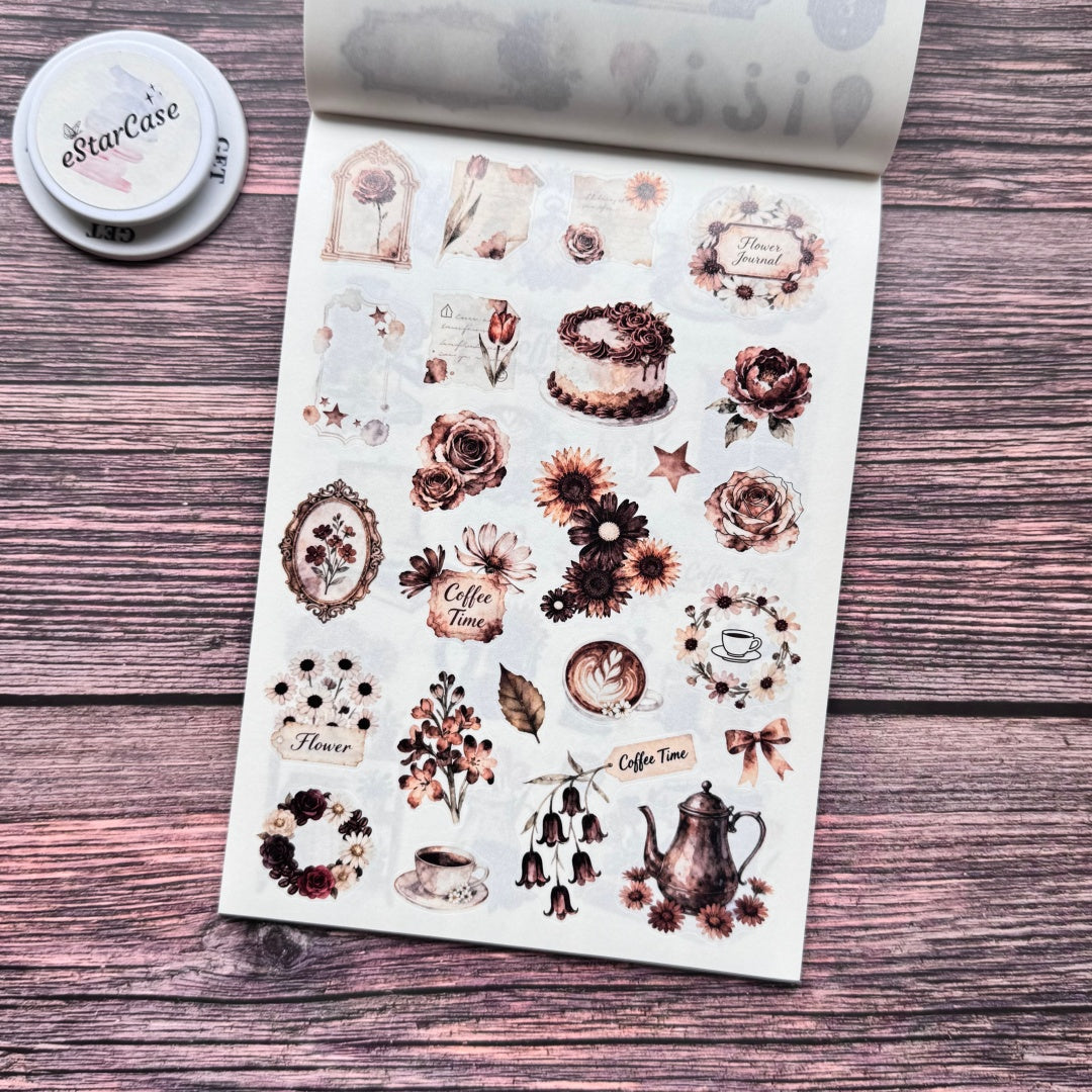 Coffee Daily Sticker Book