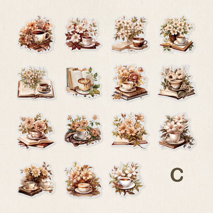 Coffee Diary Theme Stickers 30pcs