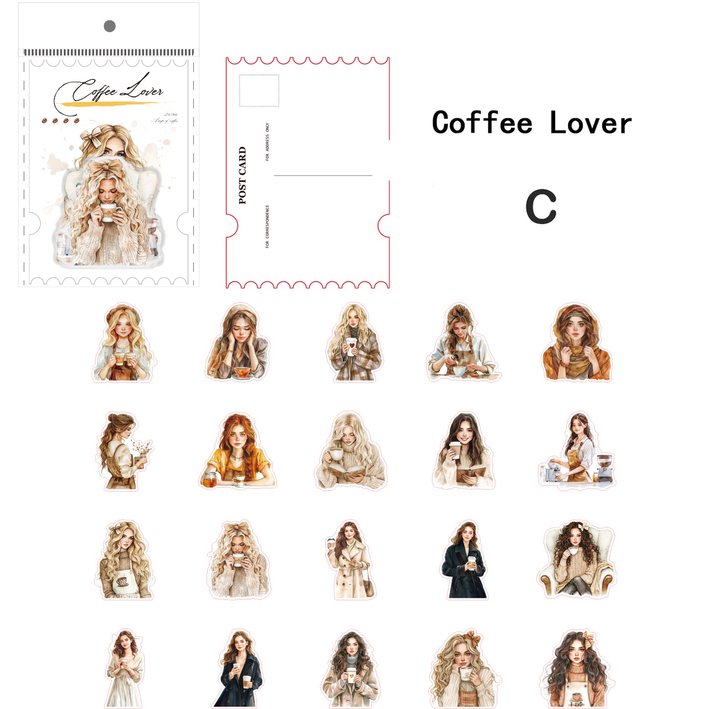 Coffee Life Sticker 20pcs