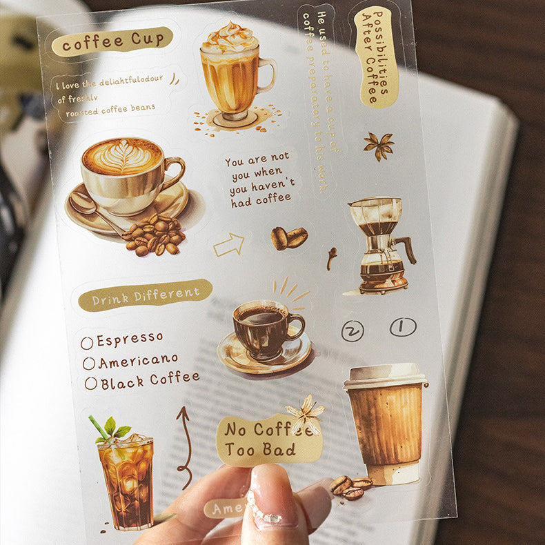 Coffee Meets Bookstore Stickers 20pcs