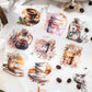 Coffee Theme Stickers 30pcs