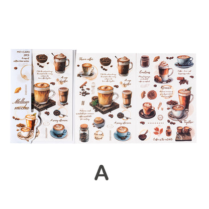 Coffee Time Transfer Sticker 2pcs